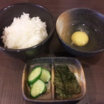中華そば おさみ - ゆむたファームの卵かけご飯　ご飯も上質ですし、卵も素晴らしいです！