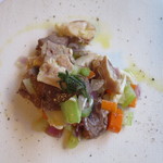 Amerigo dal 1934 - ホホ肉とタンと生野菜の盛り合わせ　9ユーロ