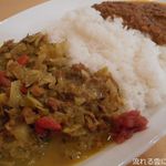 ダブルのせカレー(スラキチカレー＆キーマカレー)