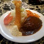 ロビン - Ｂ：ハンバーグとエビフライ(1000円)