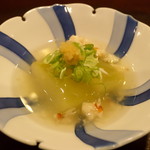 出汁さんろくぼう - 冬瓜のカニあんかけ (2016.8)