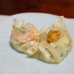 はせ川 - 湯葉焼売・・海老と雲丹