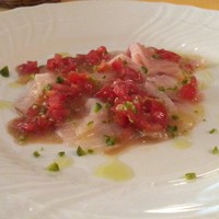 リストランテ・オステリア - 燻製カジキマグロのカルパッチョ