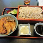 朝日屋 - イカ天丼（ランチ）2016.08.03