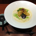 あんぷく - カキのチーズ味噌クリームうどん　１１８０円