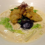 あんぷく - カキのチーズ味噌クリームうどん　１１８０円