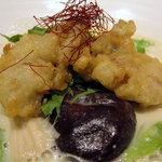 あんぷく - カキのチーズ味噌クリームうどん　１１８０円