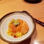 鮨　あずま - うに丼はなんと卵かけごはんで！