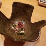 鮨　あずま - 鯵の辛し和え