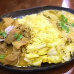 インド富士子 - 料理写真:カレー２種盛り