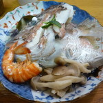 かんぱち寿司 - 鯛の骨蒸し