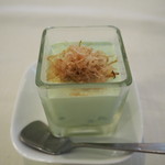 ペンションプチポワ - 山芋にブロッコリームース 豆乳仕立て