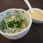 ペンションプチポワ - 朝食の夏カブのサラダ  自家製塩こうじドレッシング