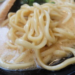 横浜家系ラーメン　せんげん家 - 麺