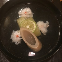 懐石料理 はし本 - 鱧と冬瓜、牛蒡のお椀