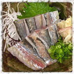 十八番 - アジのお刺身。