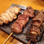 炭火串焼 初代バッジョ - せせり、ハツ、心残り