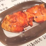 炭火串焼 初代バッジョ - レバー(たまたま白があった)