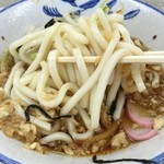 なかむら - 冷したぬきうどん アップ