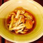 green glass - なめこのおでん、珍しい