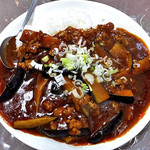 老広東 - 麻婆茄子飯（激辛）（２０１６年８月）