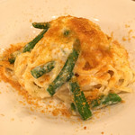 ビリエット - 帆立のピュレとカラスミのフィットチーネ