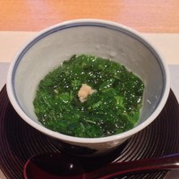 銀座 圓 - モロヘイヤの玉子蒸し