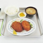 一休食堂 - メンコロ定食+にこみ汁＝１,０６０円