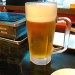 Yakiniku Shokudou Riki Tarou - 生ビールです。