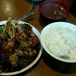 成龍萬寿山 - 回鍋肉定食