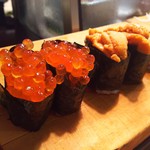 かわなみ鮨 - いくら、雲丹