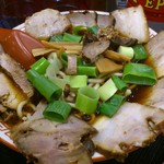 チャーシュー麺の中盛のアップです。(2016年8月)
