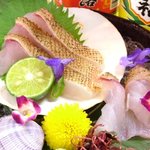 島唄ライブ 琉球 - アカジンミーバイのお造り