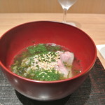 神保町 傳 - 豚肉のローストに発酵させた漬物汁