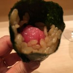 鮨 とかみ - 鮪の手巻き