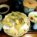 天婦羅　福田屋 - 穴子天ぷら定食【Aug.2016】