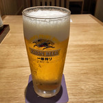 築地寿司岩 - 生ビール