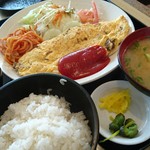 神戸屋 - オムレツ定食 ￥650-