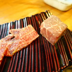 Nikuya - 藤彩牛　ツラミ＆和牛　厚切りヒレ芯（シャトーブリアン）
