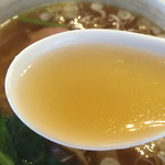 中国料理 角半 - 澄んだスープ