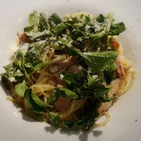 サンタ・マリア・ノヴェッラ・ティサネリーア 京都店 - 鶏肉のコンフィとルッコラの山椒風味パスタ