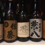 Barley shochu 24 types starting from 450 yen