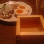 和風家　新風 - 真澄(550円)とつまみ(28年8月)