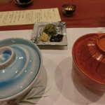 味 竹林 - 〆のご飯とみそ汁