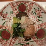 味 竹林 - 炊き合わせ　茄子・南京・ごぼう・小松菜