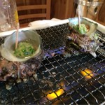 魚貝バル HAMAJIRUSHI - 活サザエ　４５０円