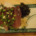 魚平 - 勝浦カツオ刺し　230円