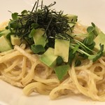 OKcafe - たらことアボガドのクリームソースパスタ