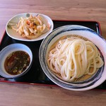 うどん村 - ざるうどん中＆ミックスかき揚げ（520円）2016年8月