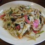 菜の花 - 皿うどん太麺やきそば風@650